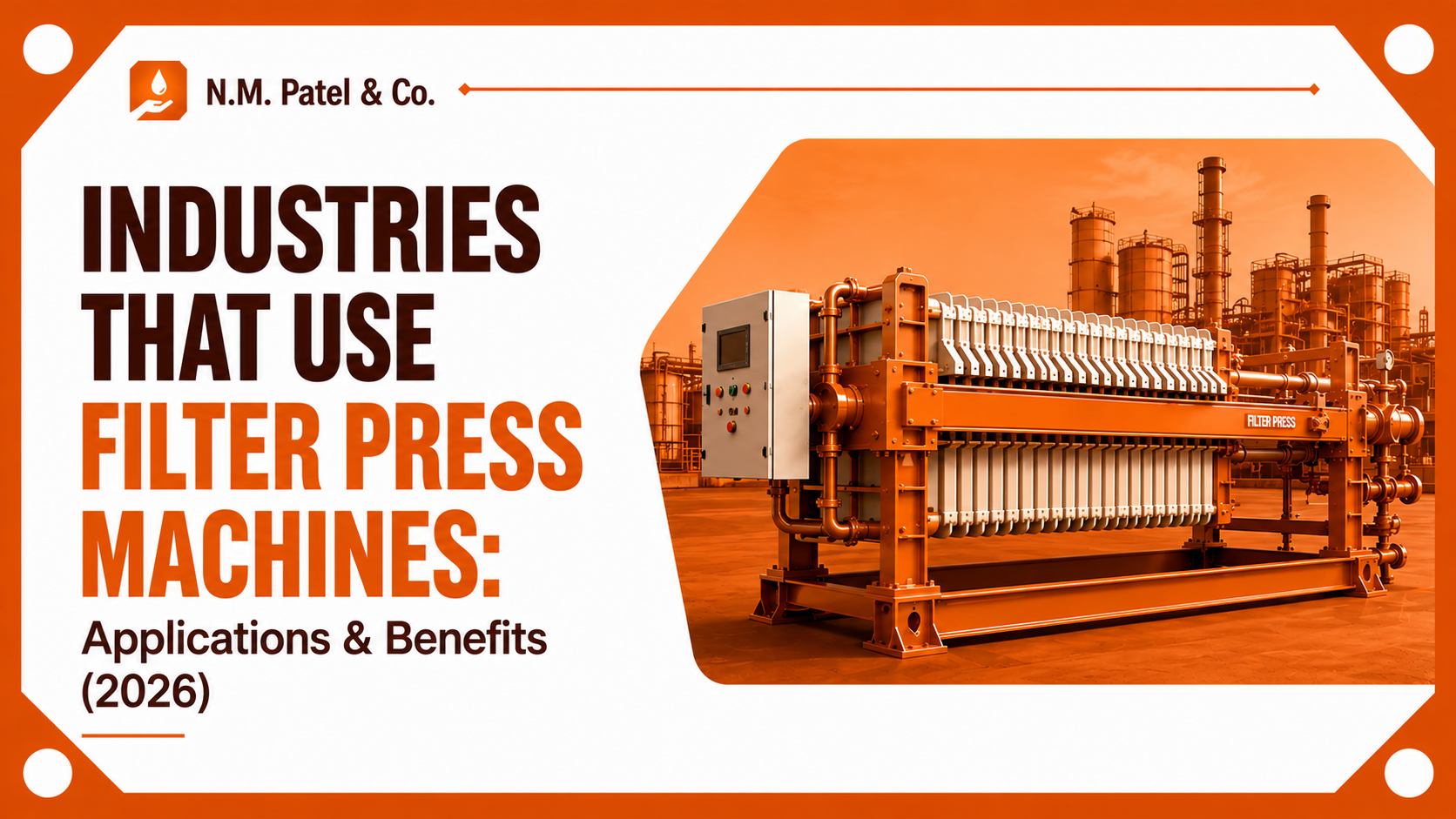Industries that use filter press machines