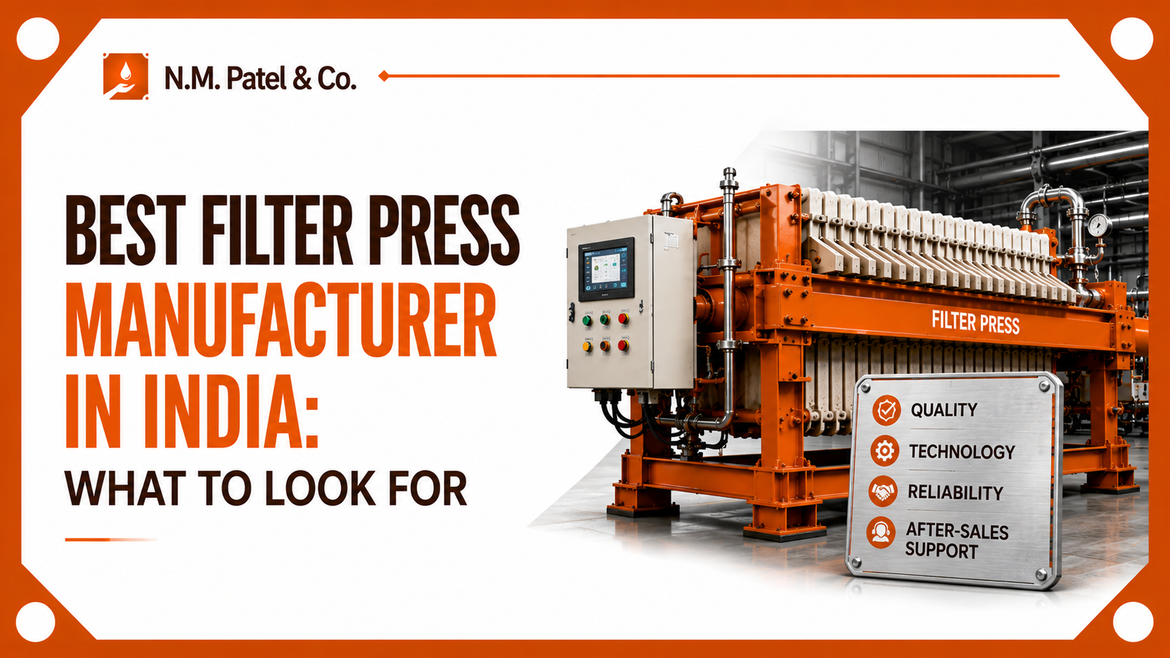 Best Filter Press Manufacturer in India