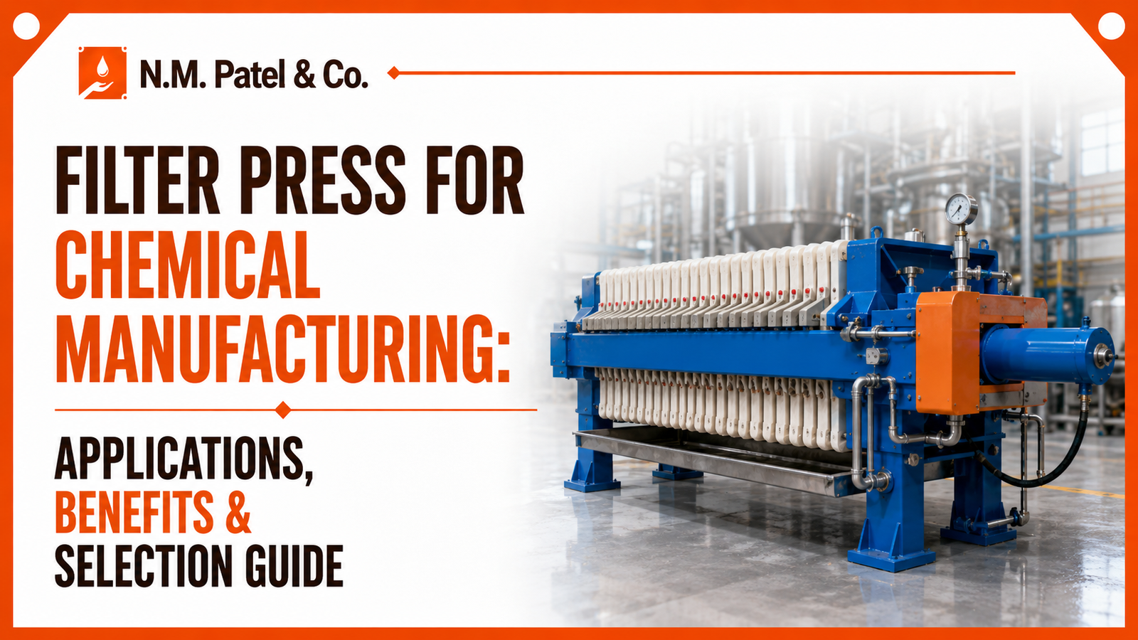 Filter Press for Chemical Manufacturing for industrial solid-liquid separation