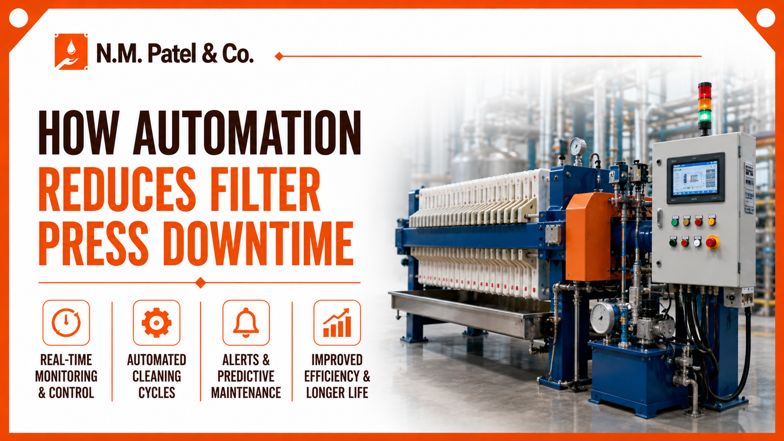 How automation reduces filter press downtime in industrial filtration